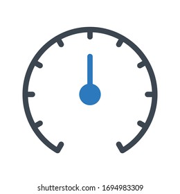 performance vector glyph color icon 