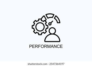 Performance Vector Icon Or Logo Illustration