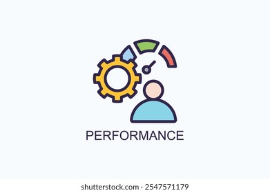 Performance Vector Icon Or Logo Illustration