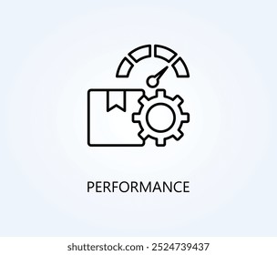 Vector De Rendimiento, Icono O Logotipo Ilustración De Símbolo De Signo