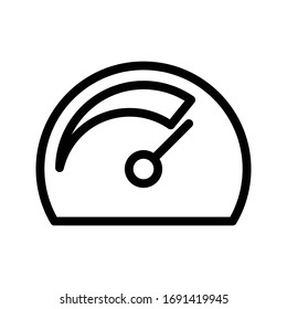performance vector thin line icon 