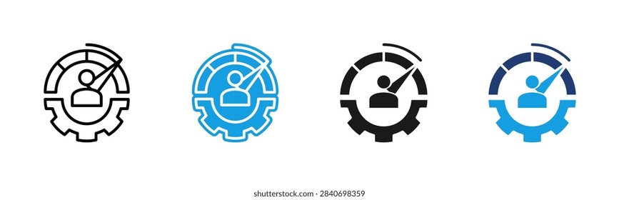 Performance web icon multiple style collection