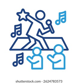 Performer Icon Element For Design