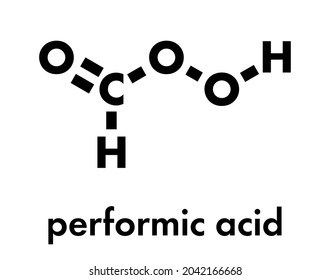 Performic Acid Pfa Disinfectant Molecule Used Stock Vector (Royalty ...