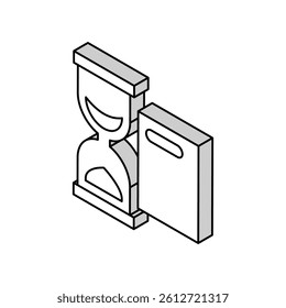 performing tasks time isometric icon vector. performing tasks time sign. isolated symbol illustration