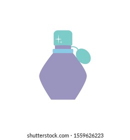 Perfum bottle icon design, Make up beauty cosmetic fashion style glamour skin and facial care theme Vector illustration