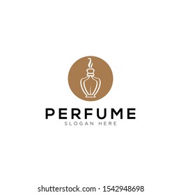 perfume abstract Logo Template Design Vector, Emblem, Design Concept, Creative Symbol, Icon