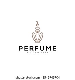 perfume abstract Logo Template Design Vector, Emblem, Design Concept, Creative Symbol, Icon