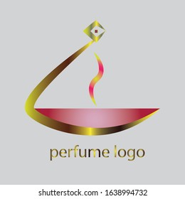 perfume abstract Logo Template Design Vector. luxury perfume logo design