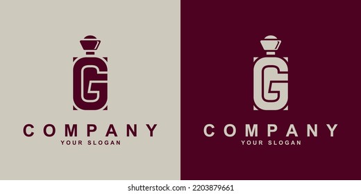 perfume abstract Logo Template Design Vector, Emblem, Design Concept, Creative Symbol, Icon