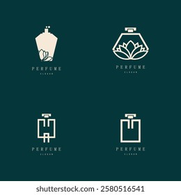 perfume abstract Logo Template Design Vector, Emblem, Design Concept, Creative Symbol, Icon