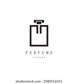 perfume abstract Logo Template Design Vector, Emblem, Design Concept, Creative Symbol, Icon