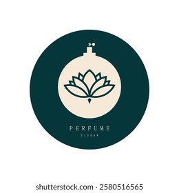 perfume abstract Logo Template Design Vector, Emblem, Design Concept, Creative Symbol, Icon