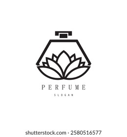 perfume abstract Logo Template Design Vector, Emblem, Design Concept, Creative Symbol, Icon