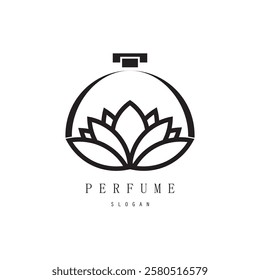 perfume abstract Logo Template Design Vector, Emblem, Design Concept, Creative Symbol, Icon