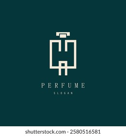 perfume abstract Logo Template Design Vector, Emblem, Design Concept, Creative Symbol, Icon