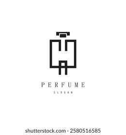 perfume abstract Logo Template Design Vector, Emblem, Design Concept, Creative Symbol, Icon