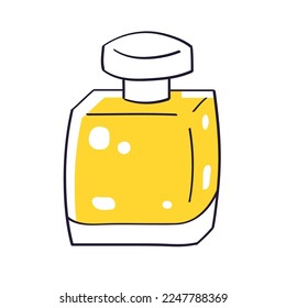Ilustración vectorial aislada de perfume o colonia