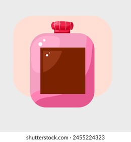 A Perfume bottle cosmetic vector