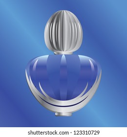 Perfume bottle dark blue for men