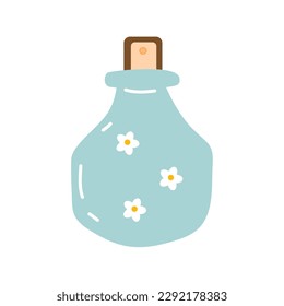 perfume bottle flat vector illustration