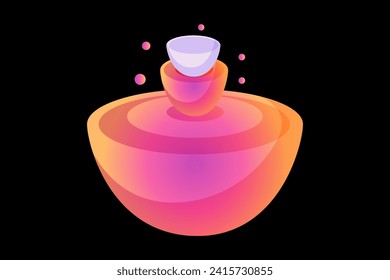Perfume Bottle Fortune Sticker Design