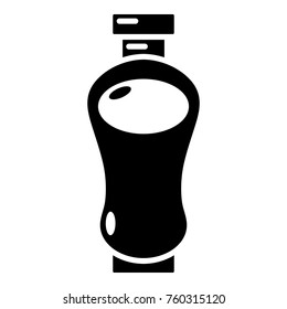 Perfume bottle glamour icon. Simple illustration of perfume bottle glamour vector icon for web