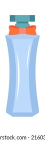 Perfume Bottle Glass Vial and Flask. Vector illustration
