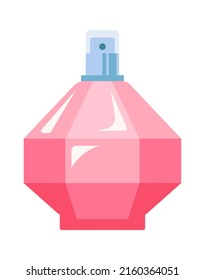 Perfume Bottle Glass Vial and Flask. Vector illustration