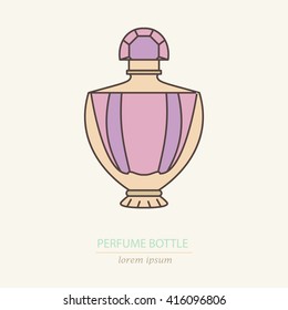  Perfume bottle icon. Can use for design wrapping paper packaging, scrap-booking, sites and perfume shops