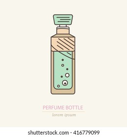  Perfume bottle icon. Can use for design wrapping paper packaging, scrap-booking, sites and perfume shops