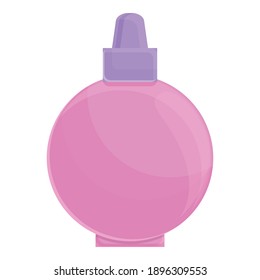 Perfume bottle icon. Cartoon of perfume bottle vector icon for web design isolated on white background