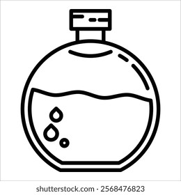 Perfume Bottle Icon Element For Design
