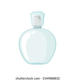 Perfume bottle icon in flat style isolated on white background. Vector illustration.