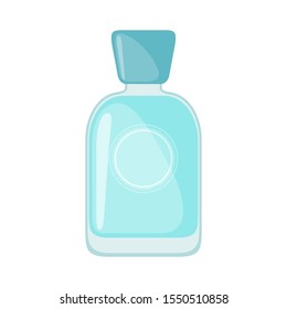 Perfume bottle icon in flat style isolated on white background. Vector illustration.