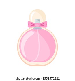 Perfume bottle icon in flat style isolated on white background. Vector illustration.