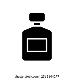 Perfume bottle icon Isolated flat vector in outline