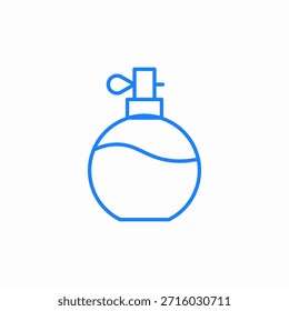 Vector de signo de icono de botella de perfume