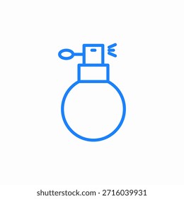 Vector de signo de icono de botella de perfume