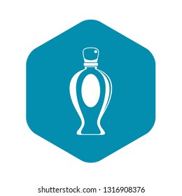 Perfume bottle icon in simple style isolated on white background vector illustration