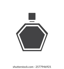 Perfume bottle icon Simple thin line flat symbol