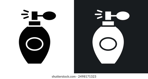 Perfume bottle icon in solid style