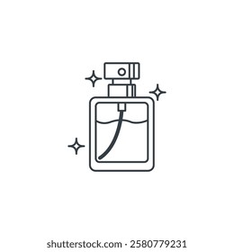 Perfume Bottle icon symbol vector illustration isolated on white background