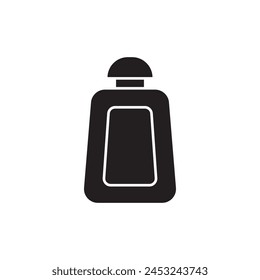 Icono de la botella de perfume, Plantilla para el gráfico y el Diseño web. Ilustración vectorial