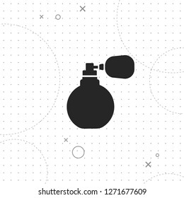 Perfume Bottle icon, vector best flat icon on texture background , EPS 10
