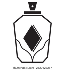 Diseño de Vector de icono de botella de perfume