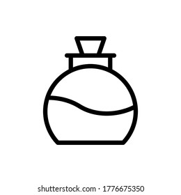 estilo de contorno de ilustración del vector del icono del perfume