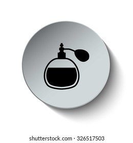 Perfume bottle icon. Vector Illustration. EPS10