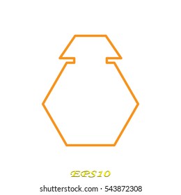 perfume, bottle, icon, vector illustration eps10