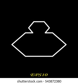 perfume, bottle, icon, vector illustration eps10